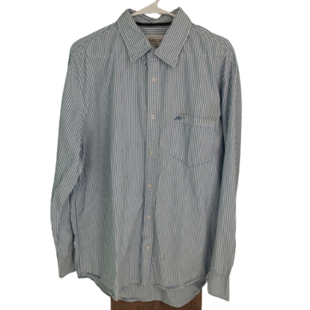 Aeropostale XL blue striped oxford shirt